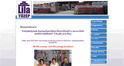 Desktop Screenshot of lilatuzep.hu